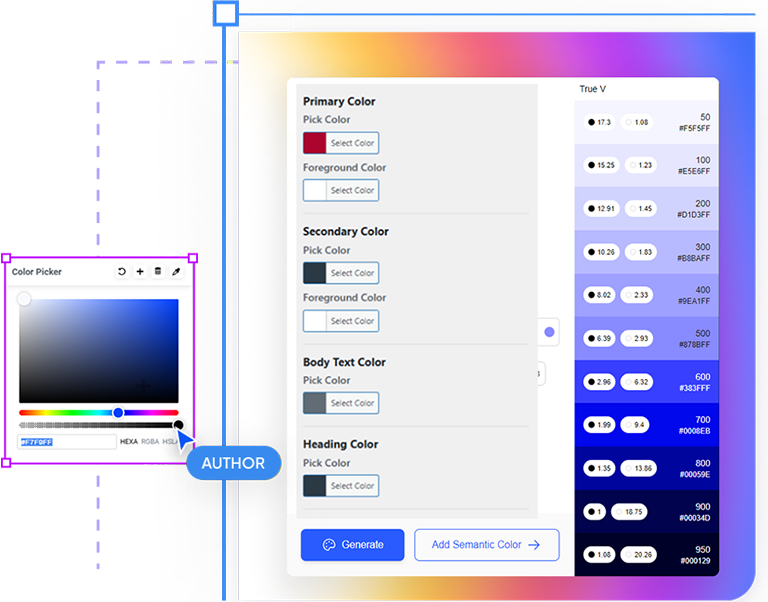 Unlimited color options icon