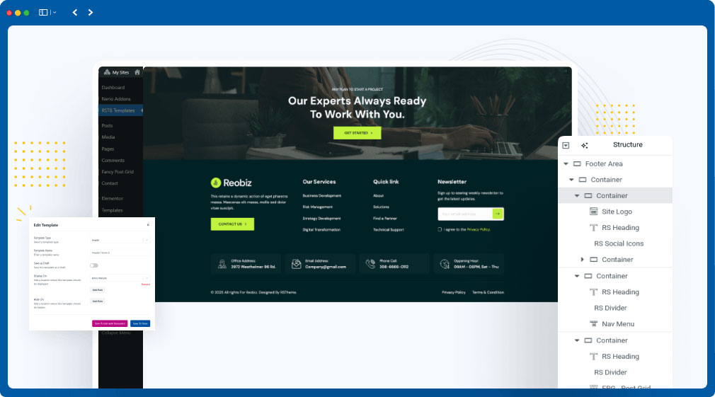 Reobiz theme feature screenshot 3