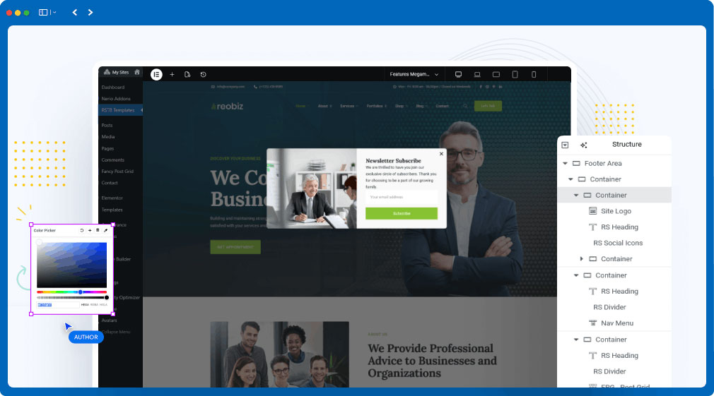 Reobiz theme feature screenshot 5