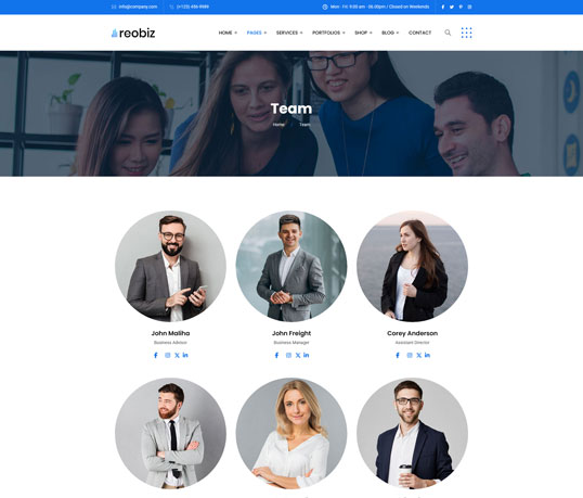Reobiz inner page layout example 2