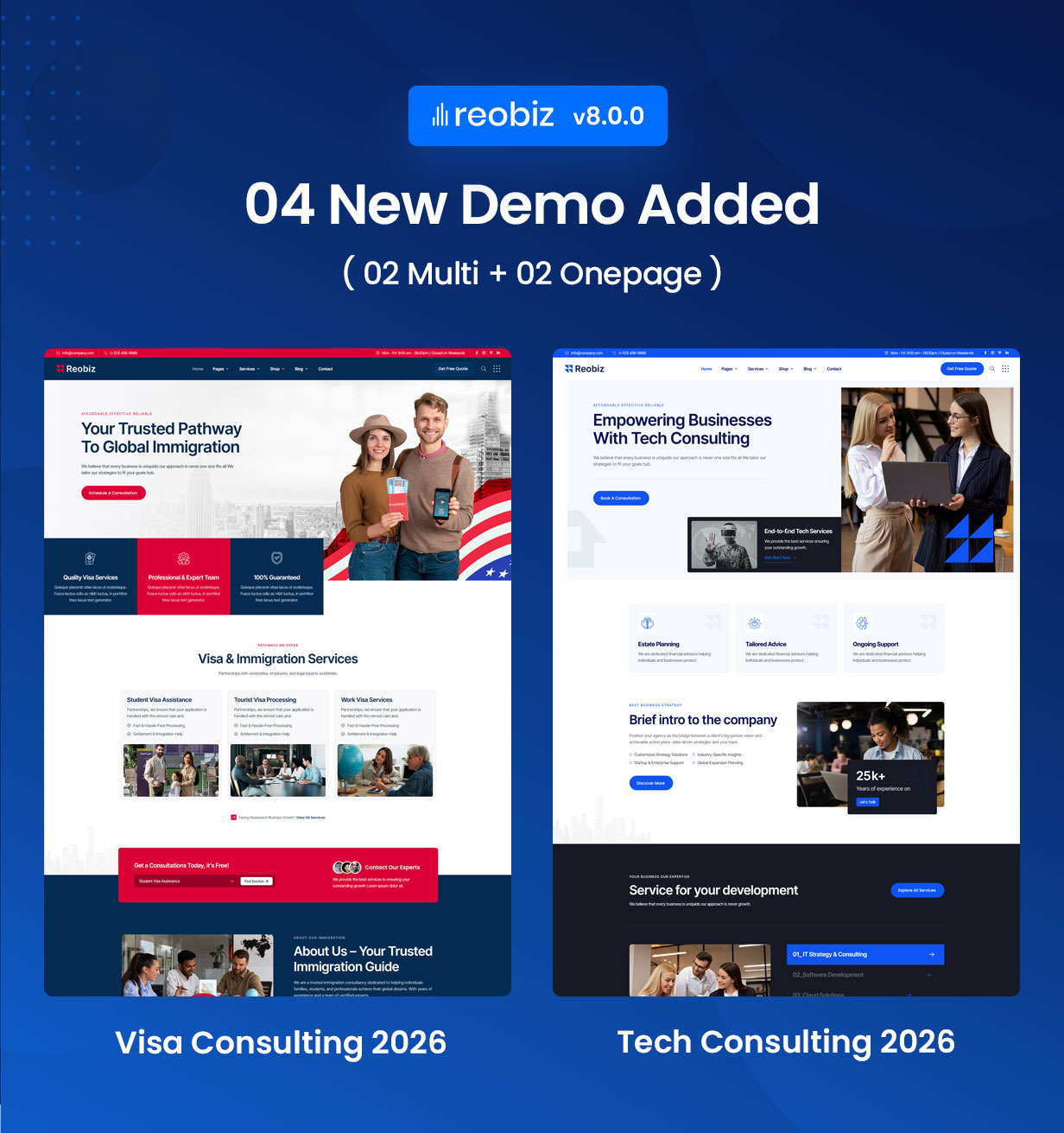 Reobiz - Business WordPress Theme 