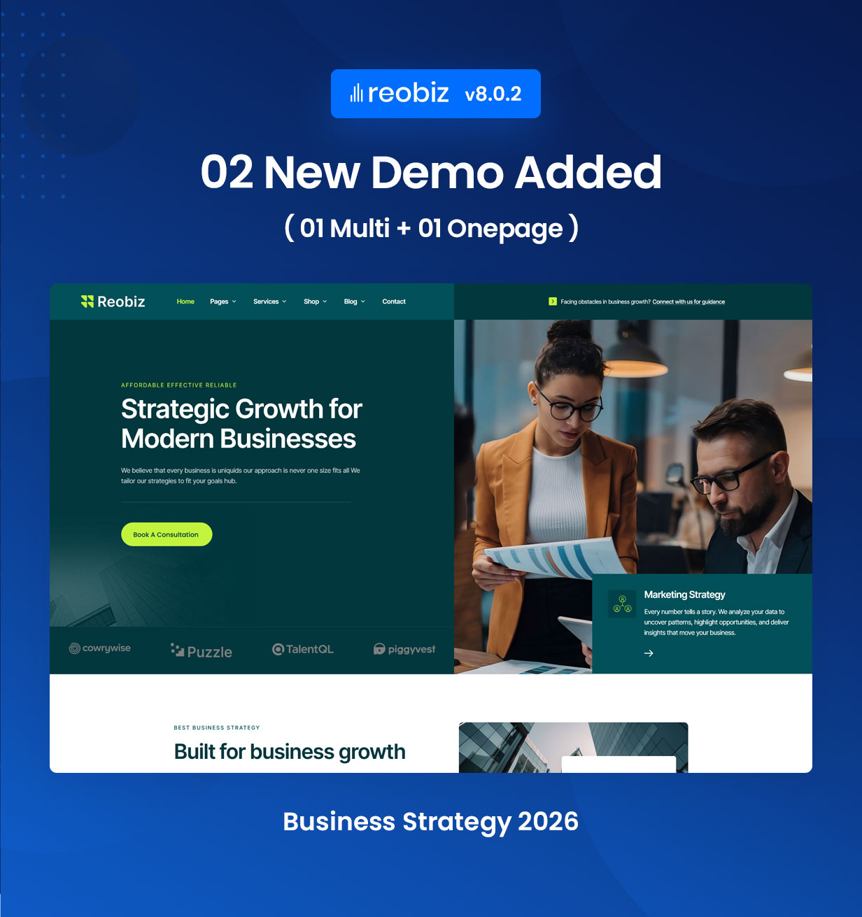 Reobiz - Business WordPress Theme 